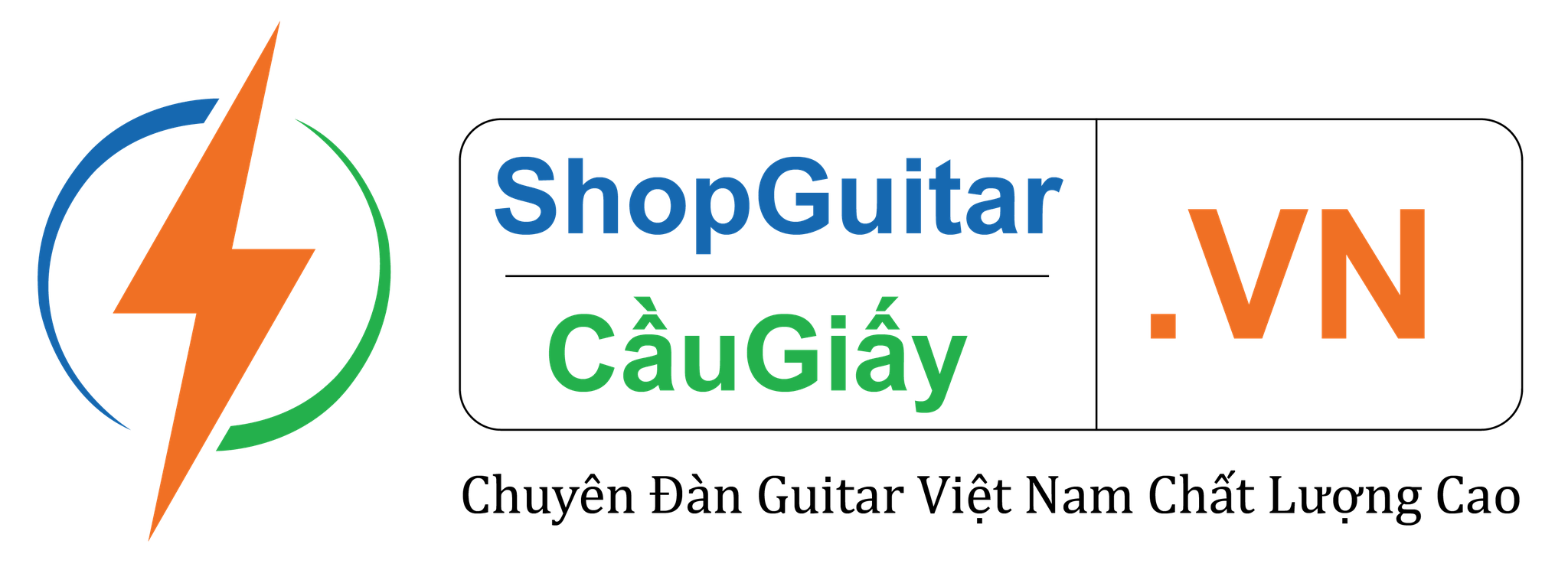 shop guitar cau giay logo color transparent