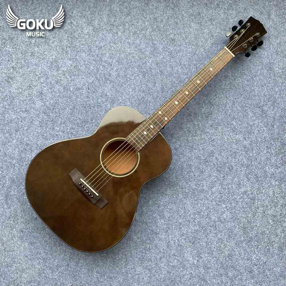 Đàn Guitar Acoustic Mini Odin F2MV size 3/4 màu vintage 9 02 Dan Guitar Acoustic Mini Gomu F2MV size 3 4 mau vintage wm