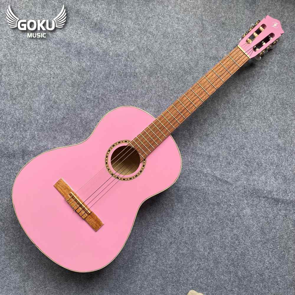 Đàn Guitar Classic Odin F0NP màu hồng 10 03 01 Dan Guitar Classic Goku F0NP mau hong Shop Dan Goku Music