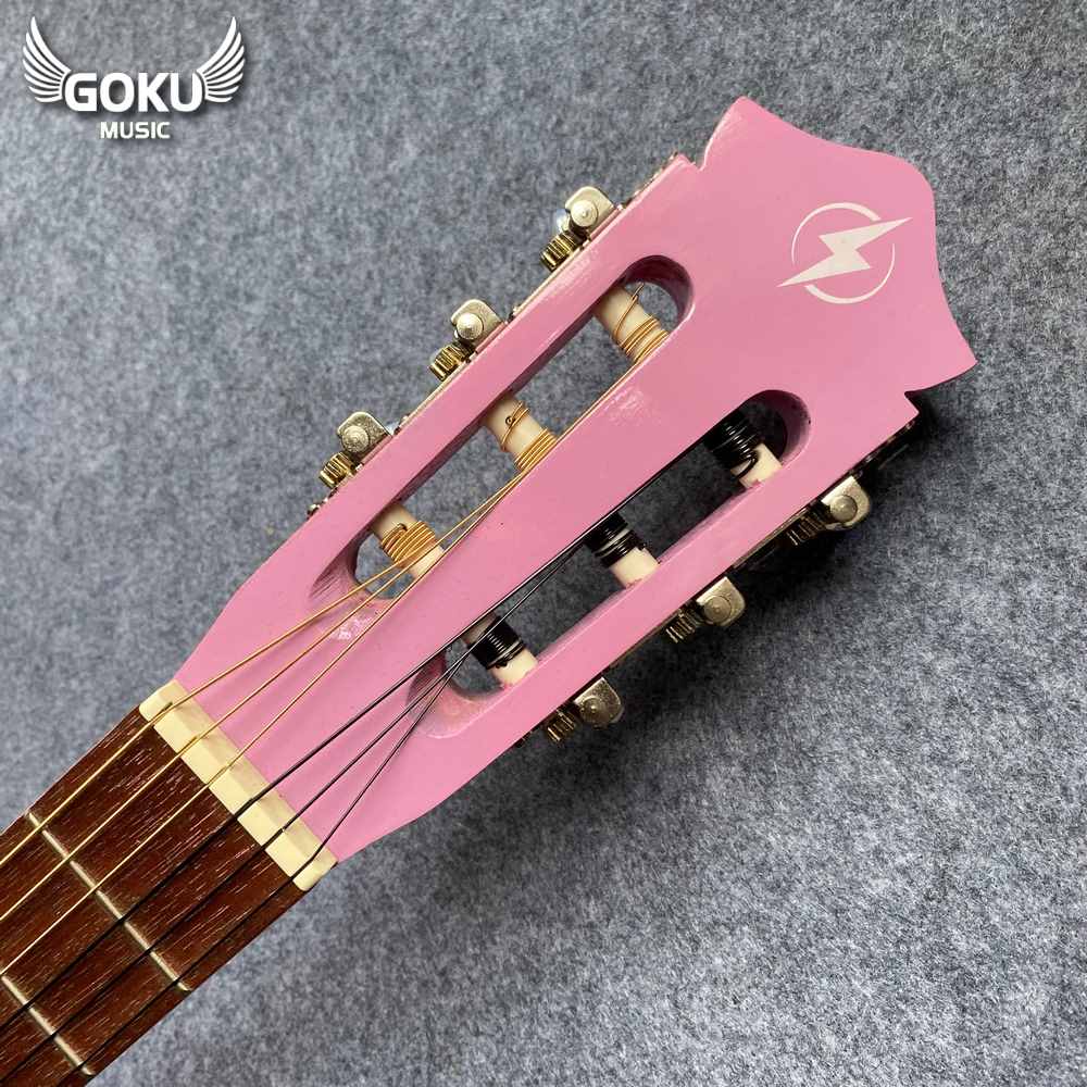 Đàn Guitar Classic Odin F0NP màu hồng 13 03 06 Dan Guitar Classic Goku F0NP mau hong Shop Dan Goku Music