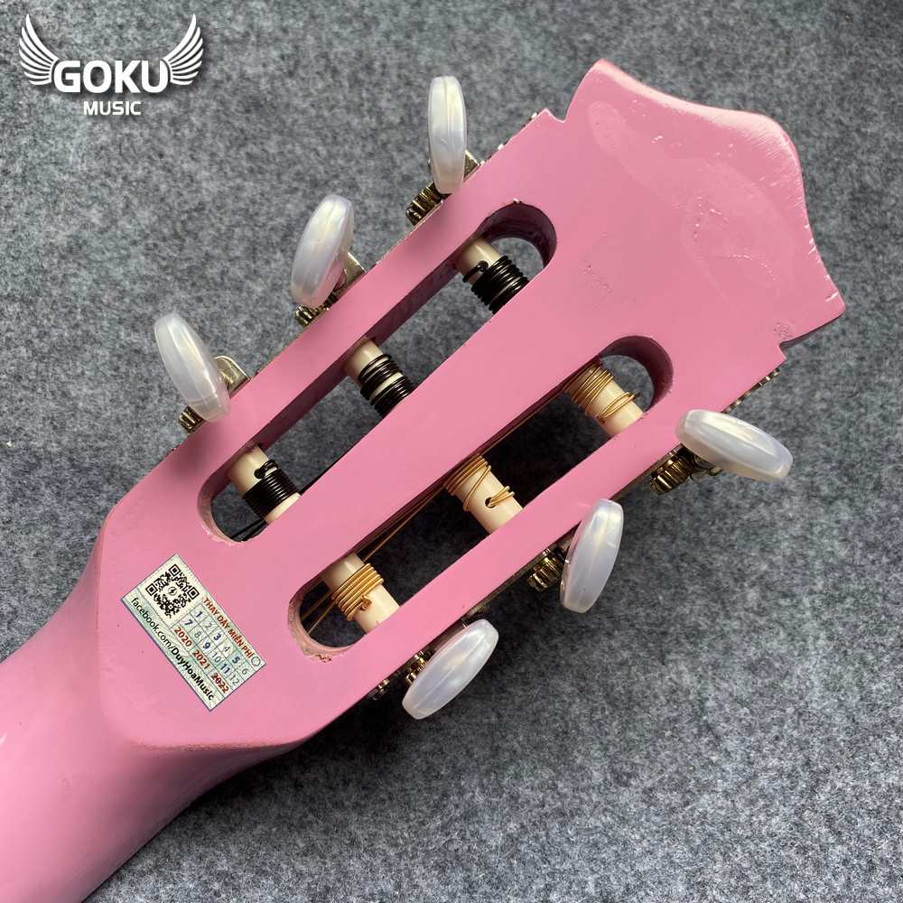 Đàn Guitar Classic Odin F0NP màu hồng 18 03 11 Dan Guitar Classic Goku F0NP mau hong Shop Dan Goku Music