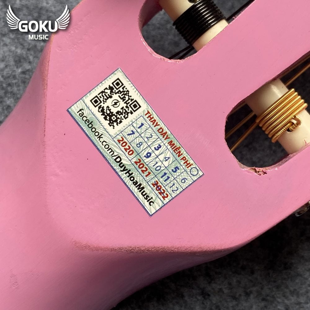 Đàn Guitar Classic Odin F0NP màu hồng 19 03 12 Dan Guitar Classic Goku F0NP mau hong Shop Dan Goku Music