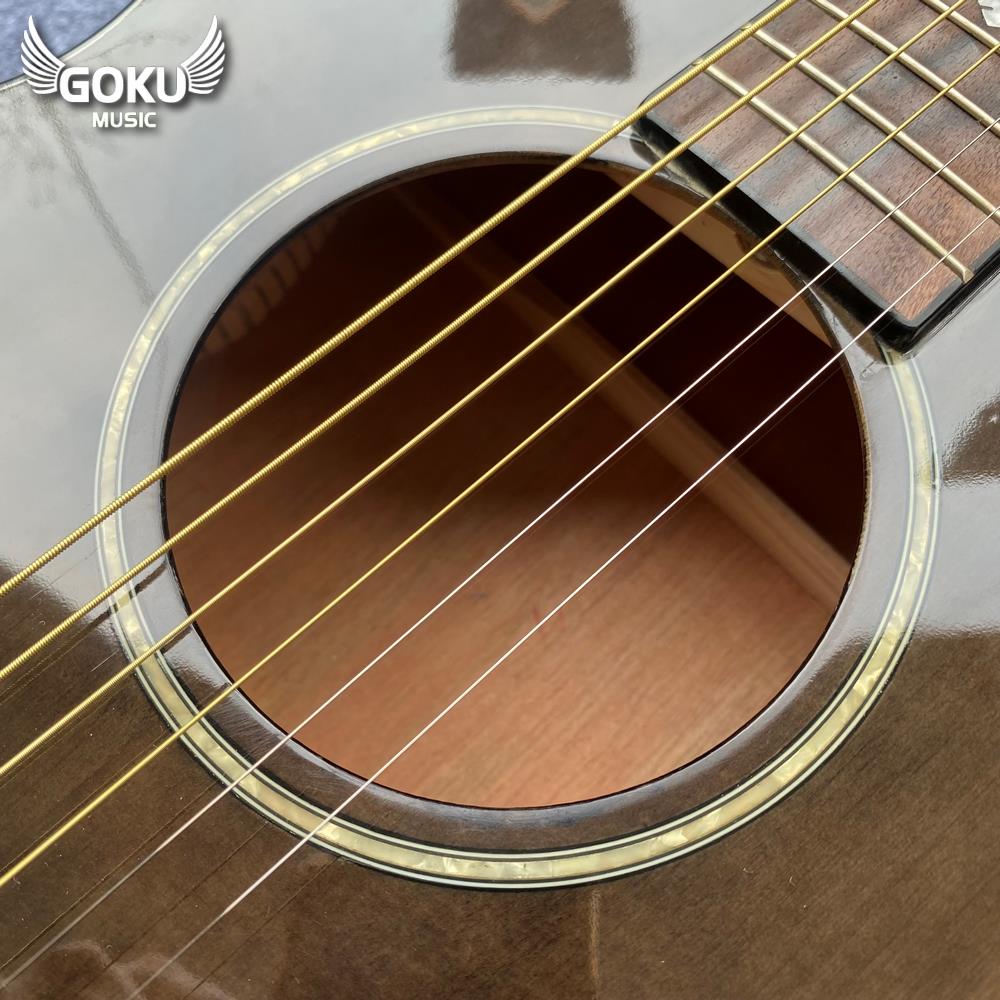 Đàn Guitar Acoustic Mini Odin F2MV size 3/4 màu vintage 10 03 Dan Guitar Acoustic Mini Gomu F2MV size 3 4 mau vintage wm