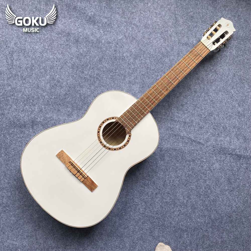 Đàn Guitar Classic Odin F0NW màu trắng 10 04 01 Dan Guitar Classic Goku F0NW mau trang Shop Dan Goku Music