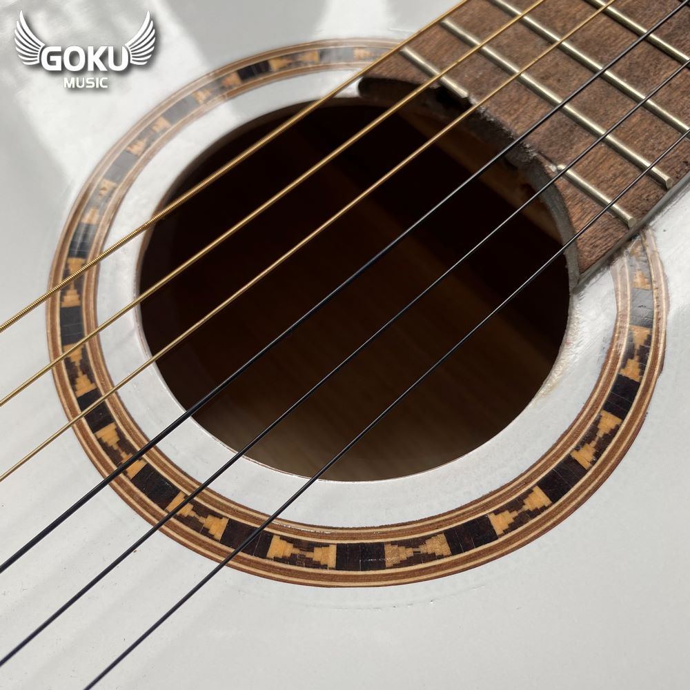 Đàn Guitar Classic Odin F0NW màu trắng 11 04 03 Dan Guitar Classic Goku F0NW mau trang Shop Dan Goku Music