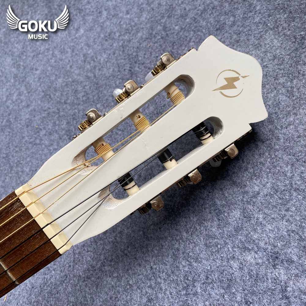 Đàn Guitar Classic Odin F0NW màu trắng 13 04 06 Dan Guitar Classic Goku F0NW mau trang Shop Dan Goku Music