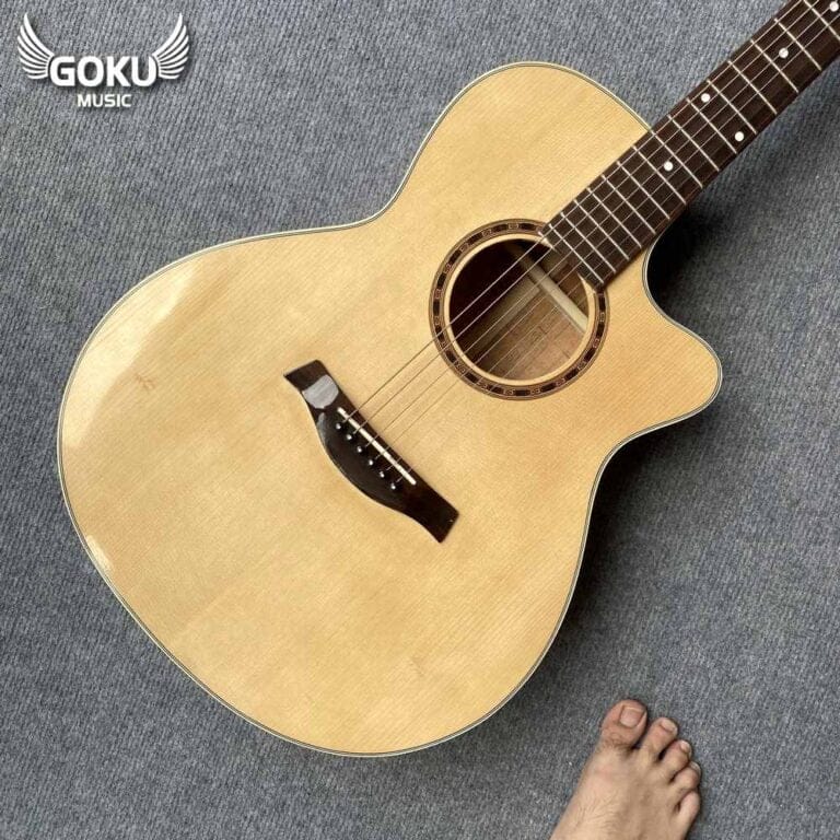 Đàn Guitar Acoustic Odin F0Ac màu gỗ