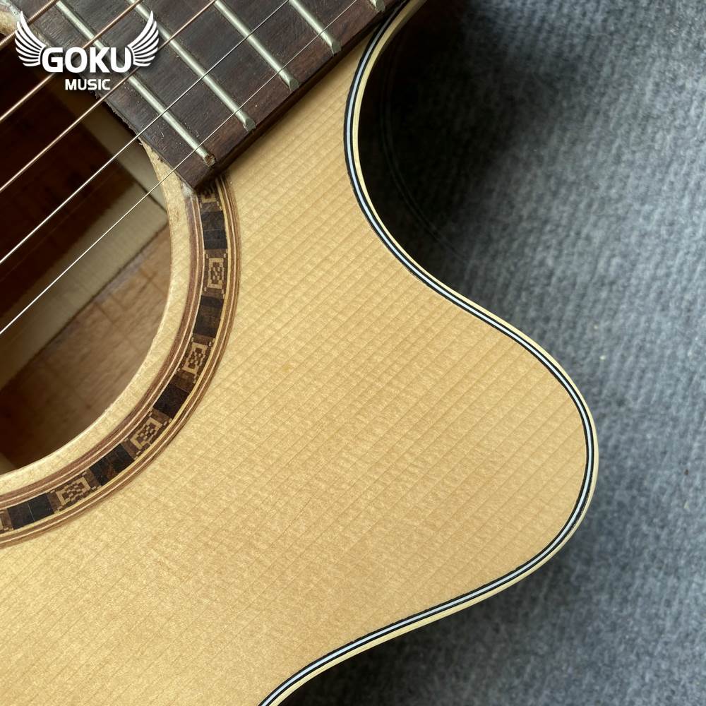 Đàn Guitar Acoustic Odin F1Ac Pro 10 06 04 Dan Guitar Acoustic Goku F1Ac mau go Shop Dan Goku Music