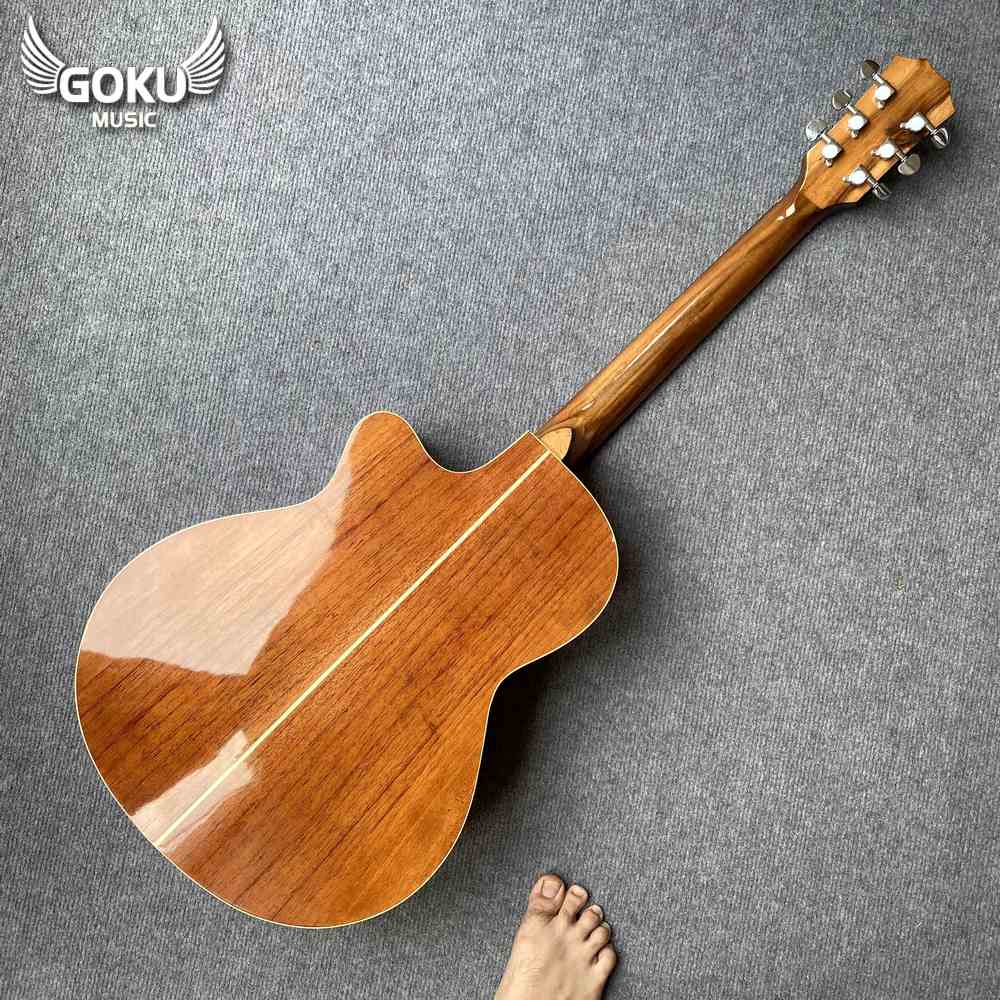 Đàn Guitar Acoustic Odin F1Ac Pro 14 06 08 Dan Guitar Acoustic Goku F1Ac mau go Shop Dan Goku Music