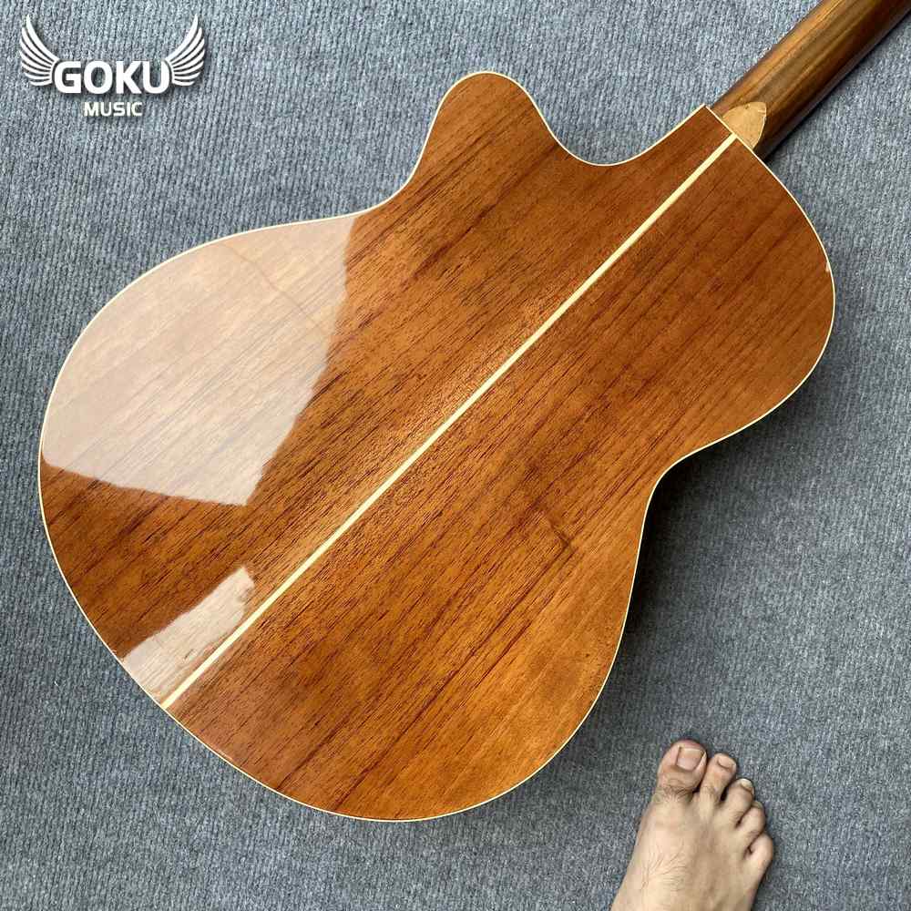 Đàn Guitar Acoustic Odin F1Ac Pro 15 06 09 Dan Guitar Acoustic Goku F1Ac mau go Shop Dan Goku Music