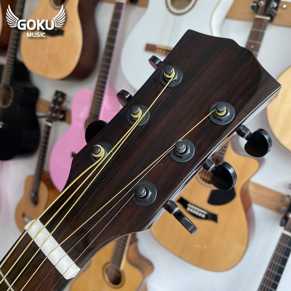 Đàn Guitar Acoustic Mini Odin F2MV size 3/4 màu vintage 13 06 Dan Guitar Acoustic Mini Gomu F2MV size 3 4 mau vintage wm