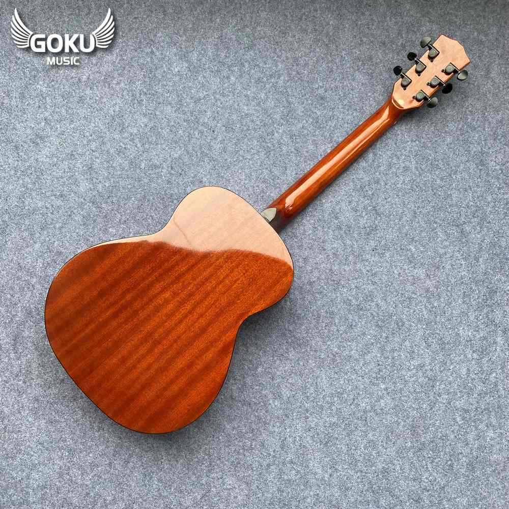 Đàn Guitar Acoustic Mini Odin F2MC size 3/4 màu nâu cafe 14 07 Dan Guitar Acoustic Mini Gomu F2MC size 3 4 mau cafe wm