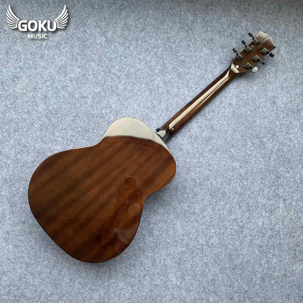 Đàn Guitar Acoustic Mini Odin F2MV size 3/4 màu vintage 14 07 Dan Guitar Acoustic Mini Gomu F2MV size 3 4 mau vintage wm
