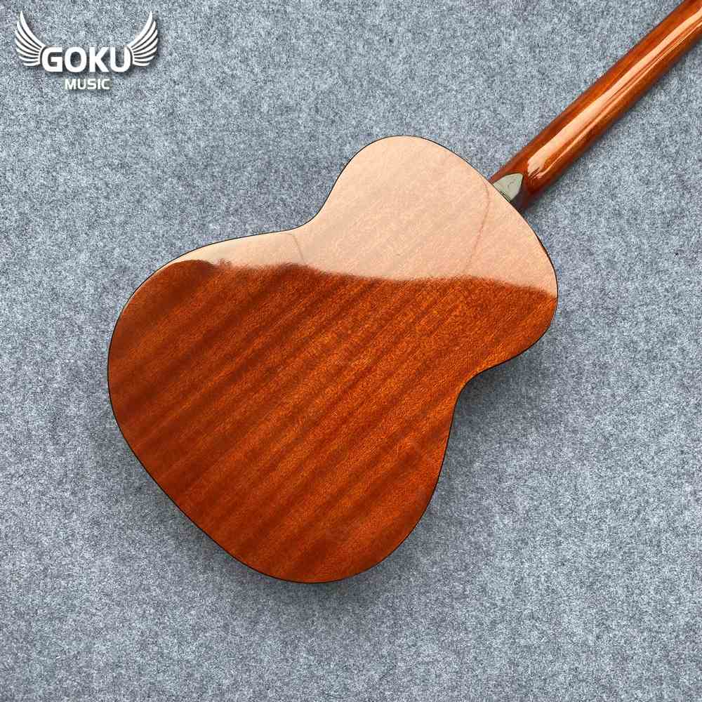 Đàn Guitar Acoustic Mini Odin F2MC size 3/4 màu nâu cafe 15 08 Dan Guitar Acoustic Mini Gomu F2MC size 3 4 mau cafe wm