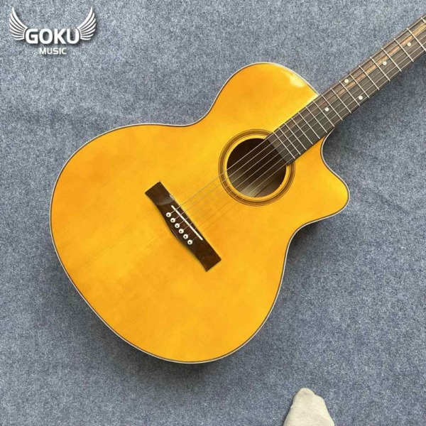 Đàn Guitar Acoustic Odin F13AcY màu vàng