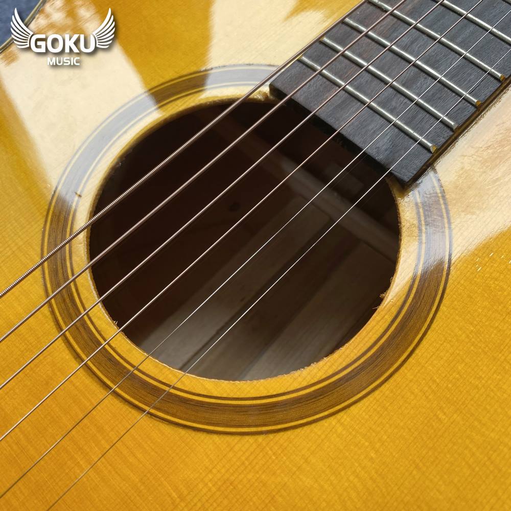 Đàn Guitar Acoustic Odin F13AcY màu vàng 10 09 03 Dan Guitar Acoustic Goku F13AcY mau vang Shop Dan Goku Music