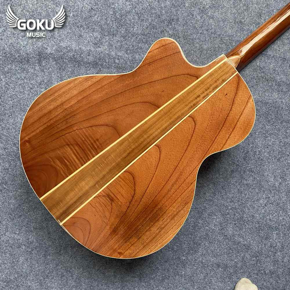 Đàn Guitar Acoustic Odin F13AcY màu vàng 14 09 08 Dan Guitar Acoustic Goku F13AcY mau vang Shop Dan Goku Music