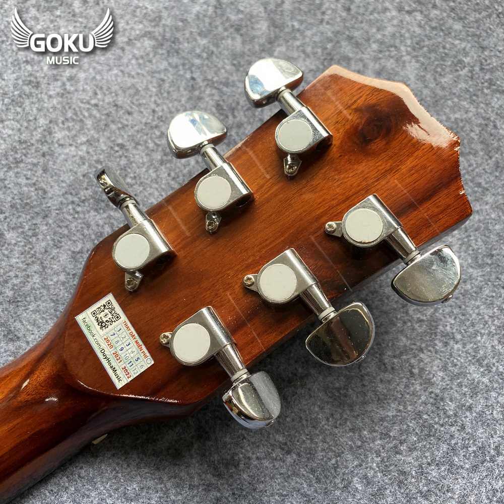 Đàn Guitar Acoustic Odin F13AcY màu vàng 18 09 12 Dan Guitar Acoustic Goku F13AcY mau vang Shop Dan Goku Music