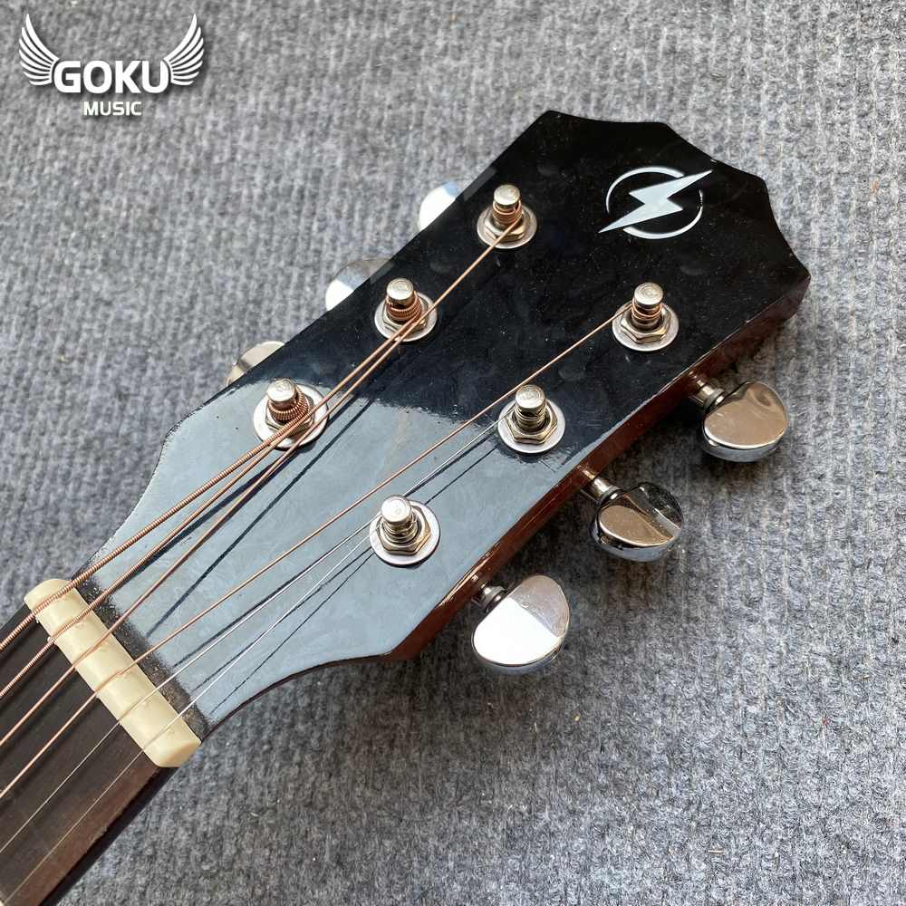 Đàn Guitar Acoustic Odin F13AcC màu nâu cafe 13 10 06 Dan Guitar Acoustic Goku F11Ac mau cafe Shop Dan Goku Music