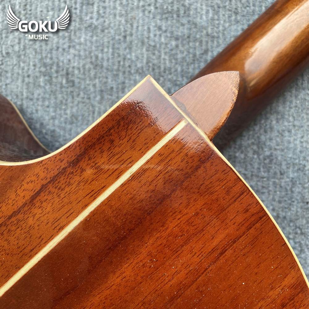 Đàn Guitar Acoustic Odin F13AcC màu nâu cafe 16 10 09 Dan Guitar Acoustic Goku F11Ac mau cafe Shop Dan Goku Music