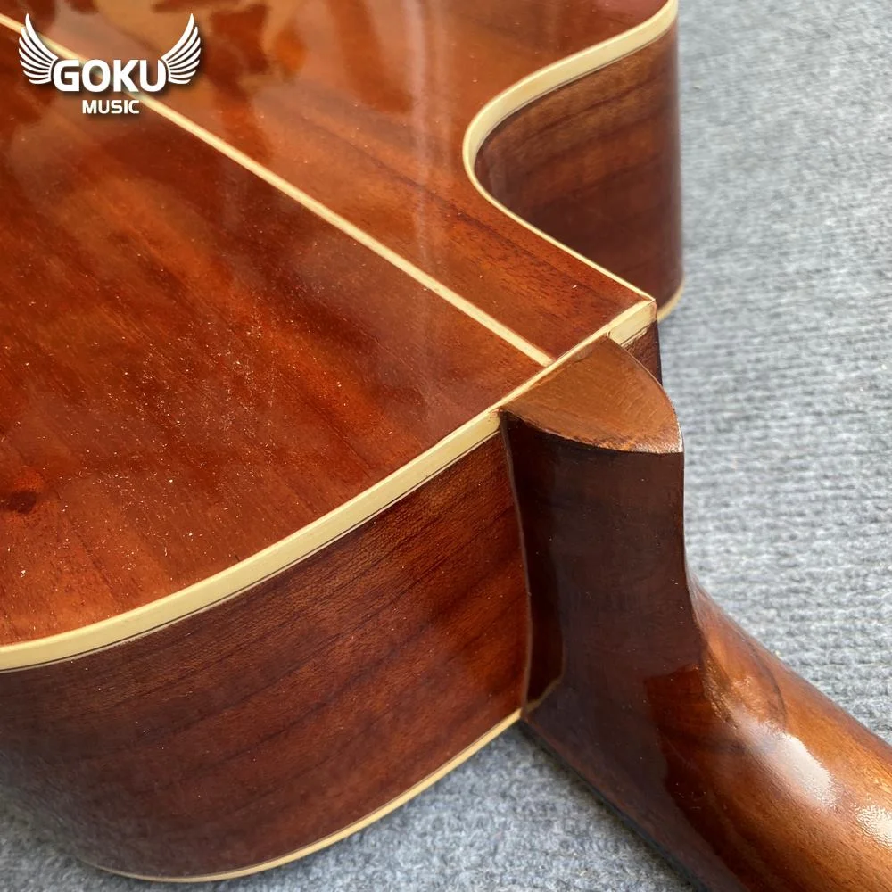 Đàn Guitar Acoustic Odin F13AcC màu nâu cafe 17 10 10 Dan Guitar Acoustic Goku F11Ac mau cafe Shop Dan Goku Music