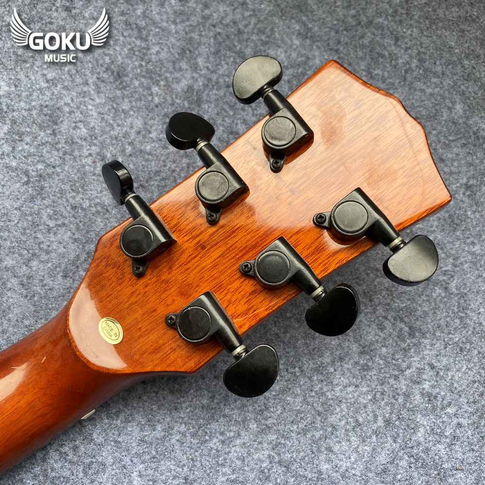 Đàn Guitar Acoustic Mini Odin F2MC size 3/4 màu nâu cafe 18 11 Dan Guitar Acoustic Mini Gomu F2MC size 3 4 mau cafe wm