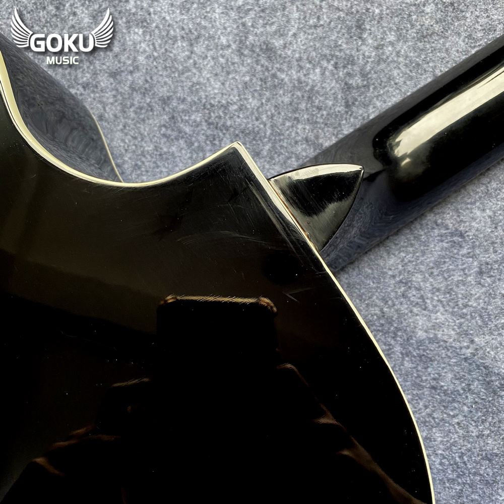 Đàn Guitar Acoustic Odin F2AcB đen bóng 18 12 09 Dan Guitar Acoustic Goku F2AcB mau den bong Shop Dan Goku Music