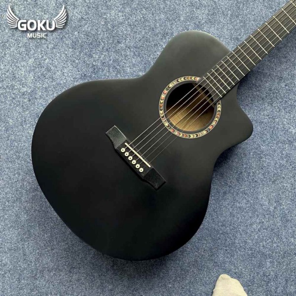 Đàn Guitar Acoustic Odin F2AcBm đen mờ