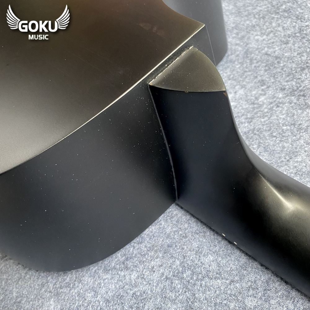 Đàn Guitar Acoustic Odin F2AcBm đen mờ 15 13 10 Dan Guitar Acoustic Goku F2AcBm mau den mo Shop Dan Goku Music
