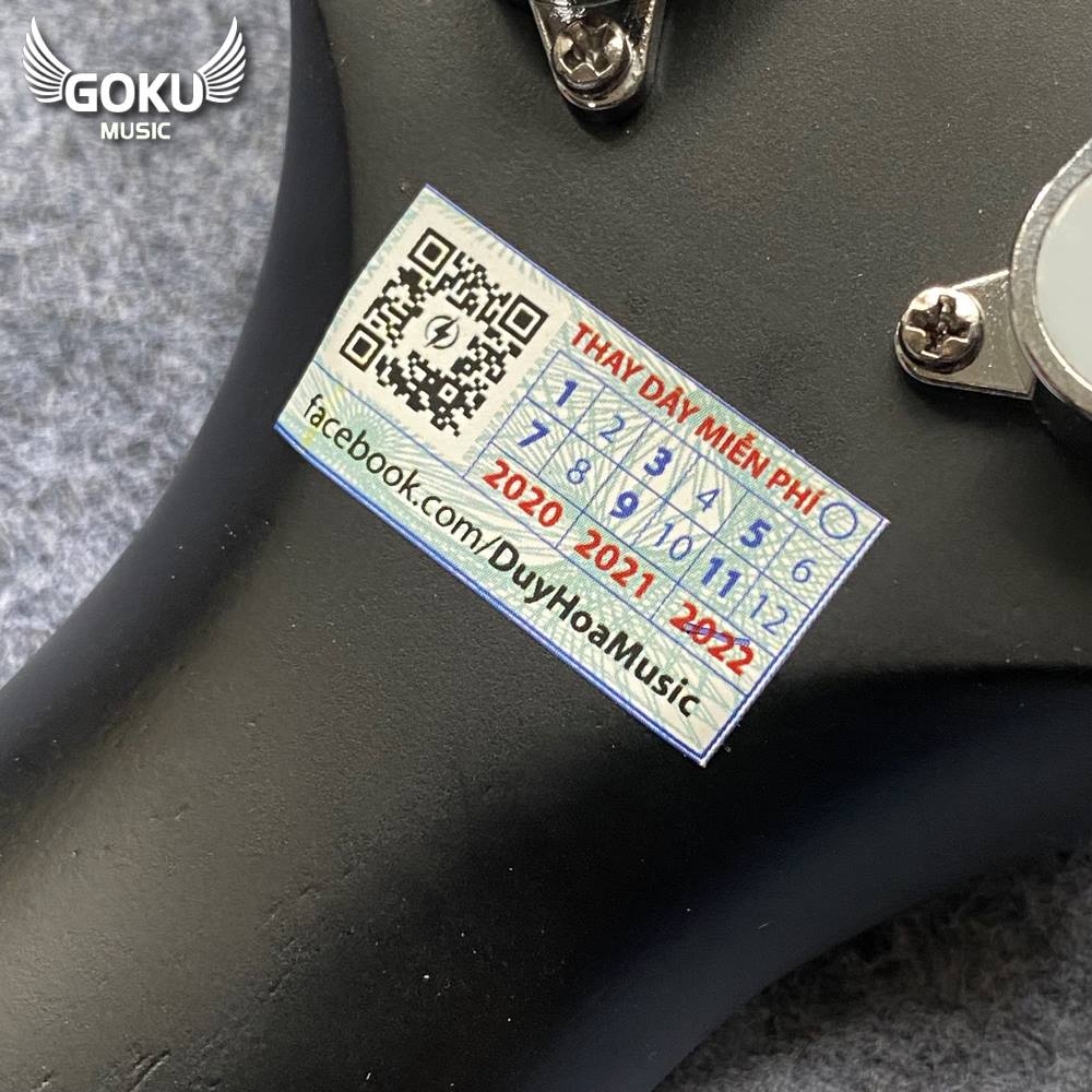 Đàn Guitar Acoustic Odin F2AcBm đen mờ 17 13 12 Dan Guitar Acoustic Goku F2AcBm mau den mo Shop Dan Goku Music