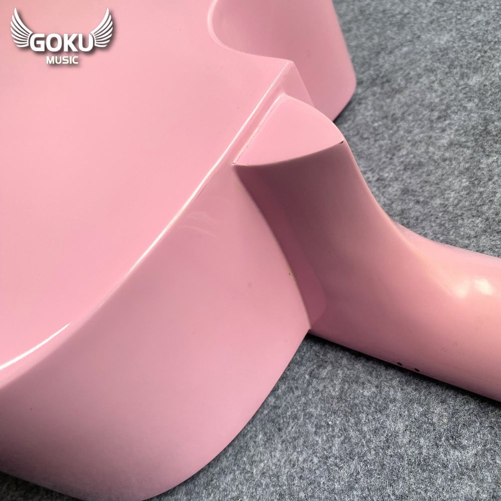 Đàn Guitar Acoustic Odin F2AcP màu hồng 20 14 10 Dan Guitar Acoustic Goku F2AcP mau hong Shop Dan Goku Music