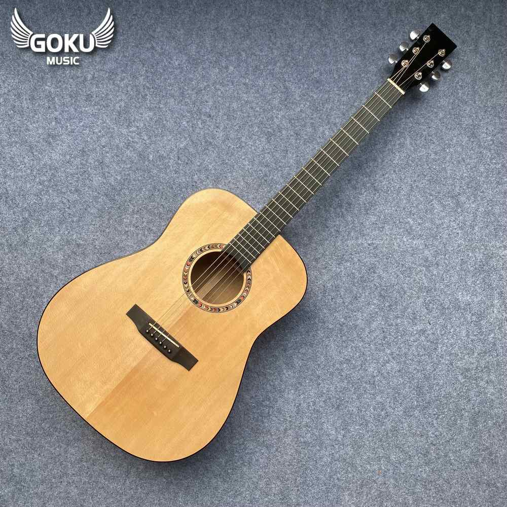 Đàn Guitar Acoustic Odin F2D dáng D cho người trên 1m7 - màu gỗ 7 15 01 Dan Guitar Acoustic Goku F2D mau go dang D Shop Dan Goku Music