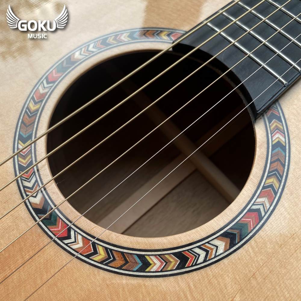 Đàn Guitar Acoustic Odin F2D dáng D cho người trên 1m7 - màu gỗ 9 15 03 Dan Guitar Acoustic Goku F2D mau go dang D Shop Dan Goku Music