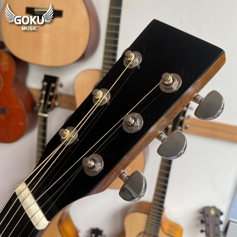 Đàn Guitar Acoustic Odin F2D dáng D cho người trên 1m7 - màu gỗ 12 15 06 Dan Guitar Acoustic Goku F2D mau go dang D Shop Dan Goku Music