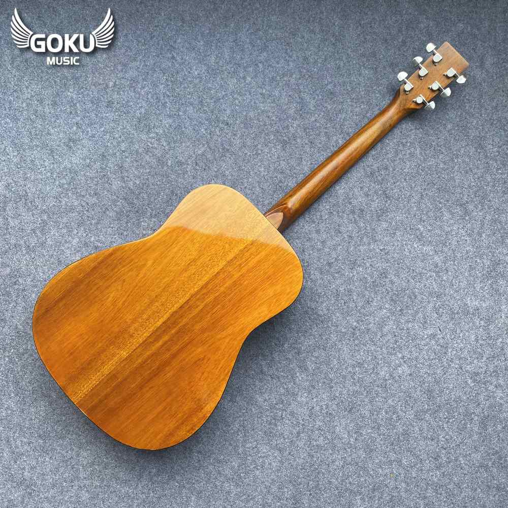 Đàn Guitar Acoustic Odin F2D dáng D cho người trên 1m7 - màu gỗ 13 15 07 Dan Guitar Acoustic Goku F2D mau go dang D Shop Dan Goku Music