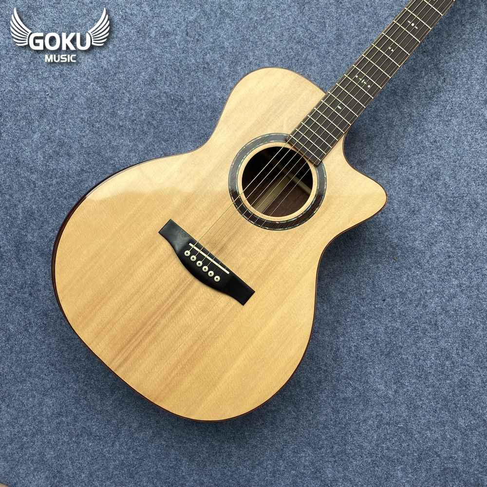 Đàn Guitar Acoustic Odin F4Acx Gỗ thịt 3A nhập khẩu - thích hợp chơi lâu dài 9 20 02 Dan Guitar Acoustic Goku F4Acx Go thit 3a Shop Dan Goku Music