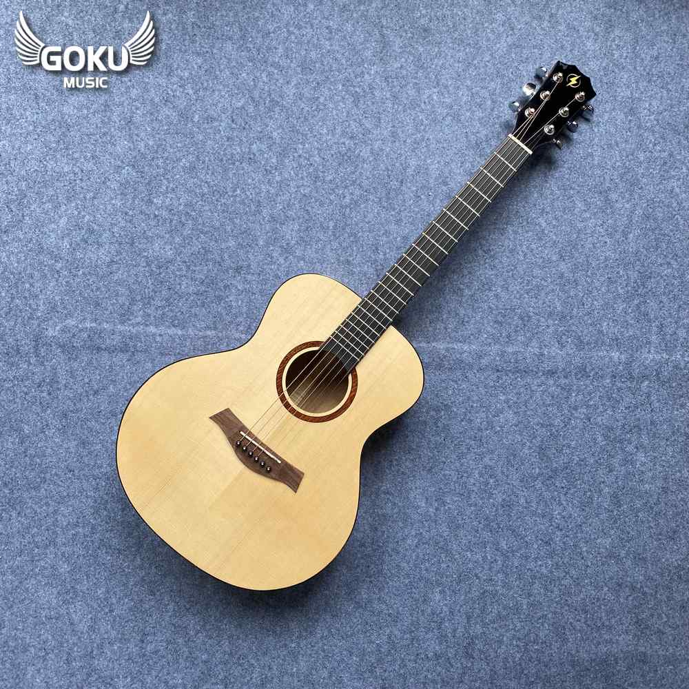 Đàn Guitar Acoustic Mini Odin F2M size 3/4 gỗ thịt 2B 12 30 01 Dan Guitar Acoustic Mini Goku F2M size 3 4 full go thit 1B Shop Dan Goku Music