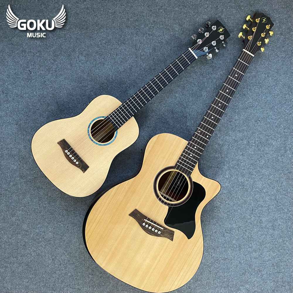32 02 Dan Guitar Acoustic Mini Goku F2Se size 1 2 nho gon tich hop eq Shop Dan Goku Music