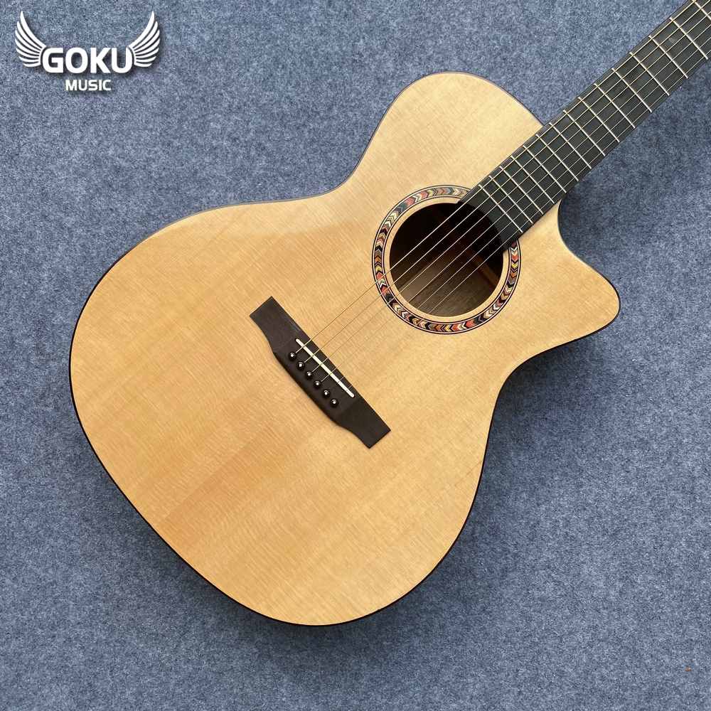Đàn Guitar Acoustic Odin F2Acx gỗ thịt 3A siêu già 9 34 02 Dan Guitar Acoustic Goku F2Acx go thit 3A sieu gia Shop Dan Goku Music