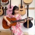 Đàn Guitar Acoustic Mini Odin F2MC size 3/4 màu nâu cafe thumbnail 1