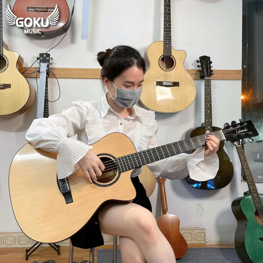 Đàn Guitar Classic Odin F4Nm Gỗ thịt 2A nhập khẩu - thích hợp chơi lâu dài 4 model 11 03 Dan Guitar Acoustic Goku F2Ac go thit loai B Shop Dan Goku Music