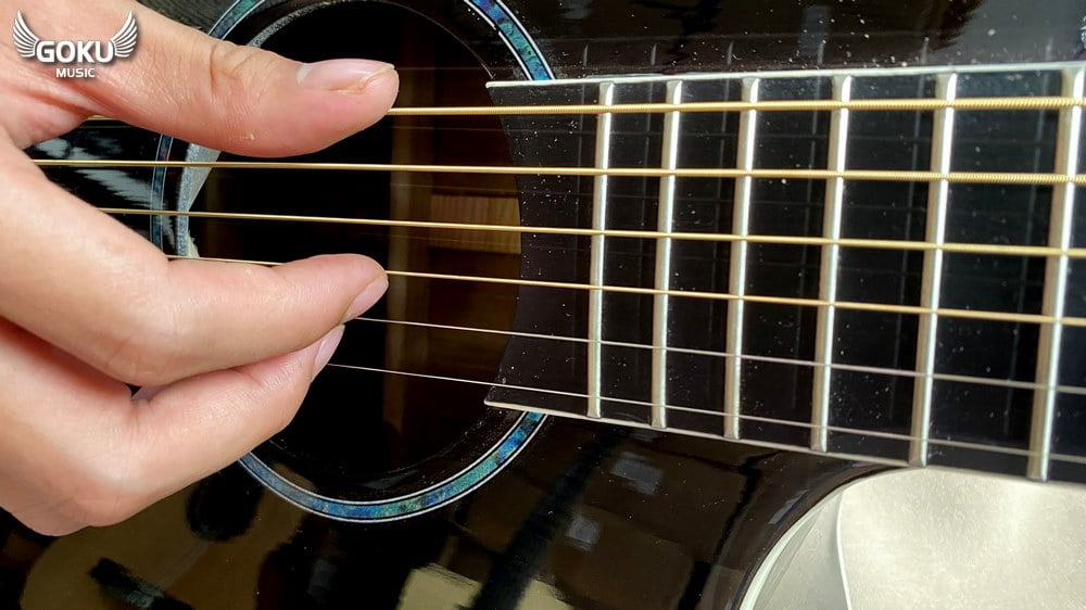 Đàn Guitar Acoustic Odin F2AcB đen bóng 10 model 12 04 Dan Guitar Acoustic Goku F2AcB mau den bong Shop Dan Goku Music