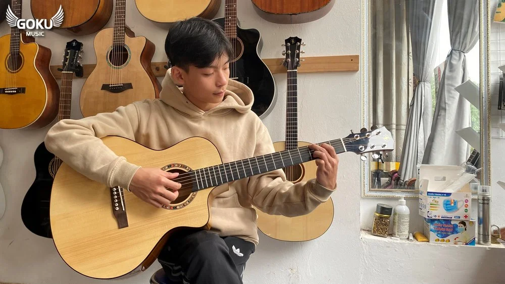 model 16 01 Dan Guitar Acoustic Goku F2Jc mau go Shop Dan Goku Music