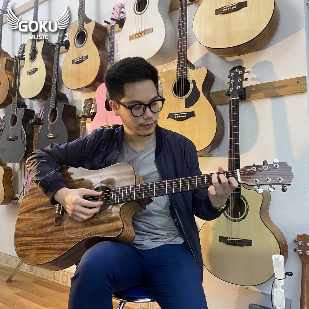 model 18 02 Dan Guitar Acoustic Goku F33Ac full lung ho Shop Dan Goku Music