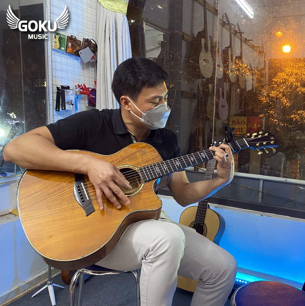 Đàn Guitar Acoustic Odin F6868 màu Hoàng Kim Lộc phát 7 model 22 00 Dan Guitar Acoustic Goku F6868 mau Hoang Kim Loc phat Shop Dan Goku Music