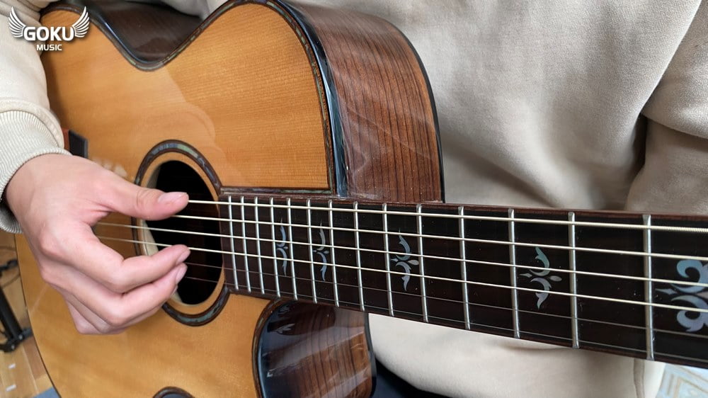 model 23 03 Dan Guitar Acoustic Goku F6cx go Cam An 3A nhap khau Shop Dan Goku Music