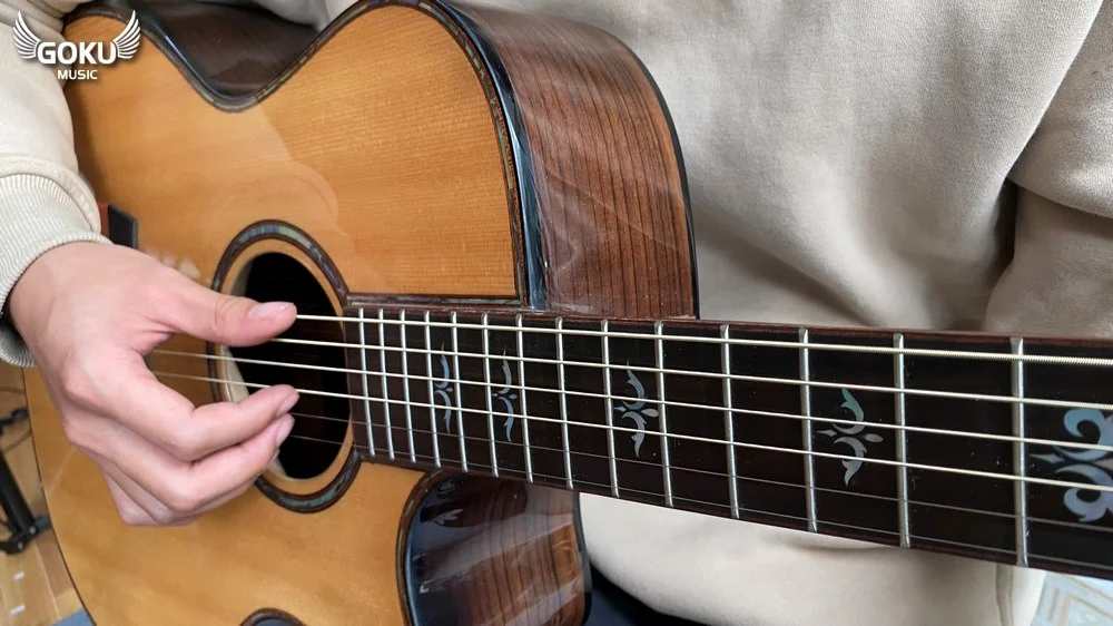 model 23 03 Dan Guitar Acoustic Goku F6cx go Cam An 3A nhap khau Shop Dan Goku Music