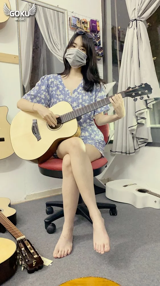 model 30 01 Dan Guitar Acoustic Mini Goku F2M size 3 4 full go thit 1B Shop Dan Goku Music