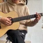 Đàn Guitar Acoustic Mini Odin F2M size 3/4 gỗ thịt 2B thumbnail 5