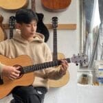 Đàn Guitar Acoustic Mini Odin F4M size 3/4 gỗ thịt 2A thumbnail 4